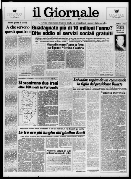 Il giornale : quotidiano del mattino